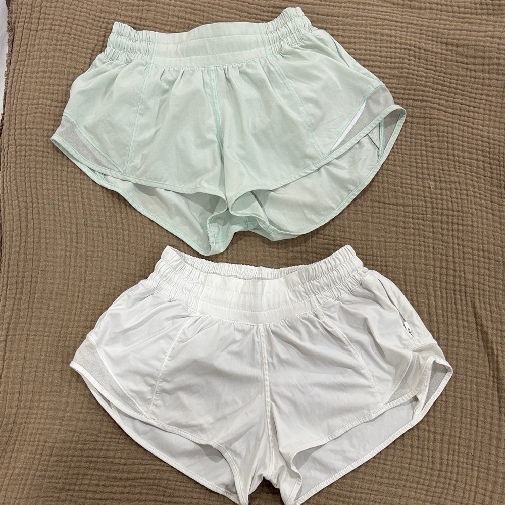 Lululemon Athletica White Athletic Shorts